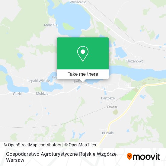 Карта Gospodarstwo Agroturystyczne Rajskie Wzgórze