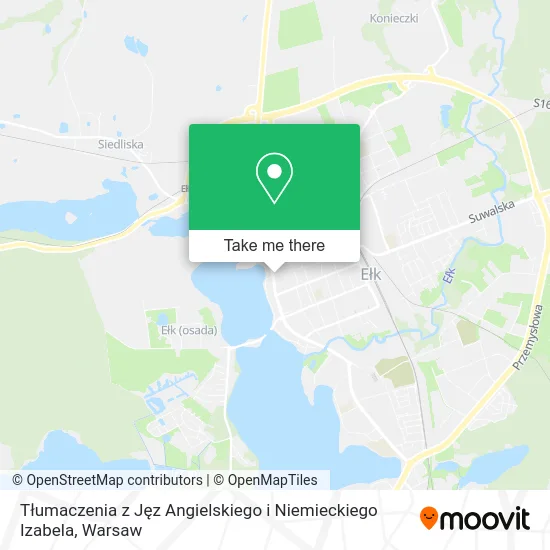 Карта Tłumaczenia z Jęz Angielskiego i Niemieckiego Izabela