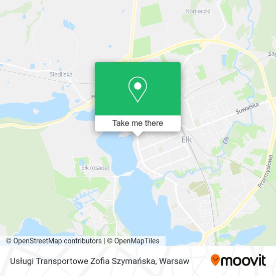 Usługi Transportowe Zofia Szymańska map