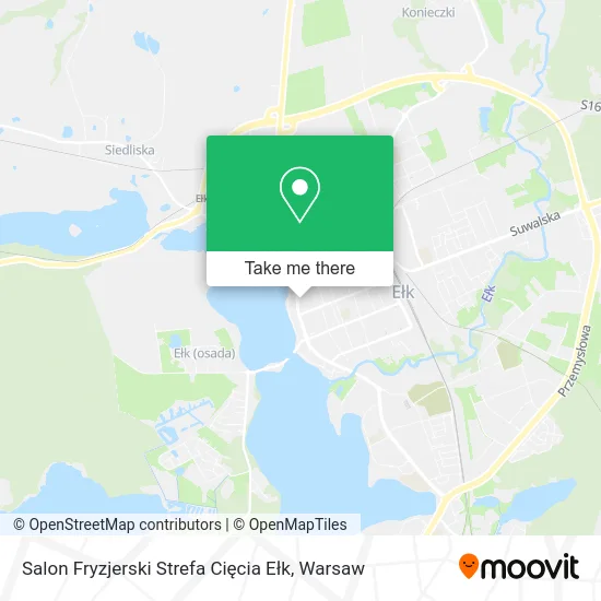 Карта Salon Fryzjerski Strefa Cięcia Ełk