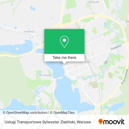 Usługi Transportowe Sylwester Zieliński map