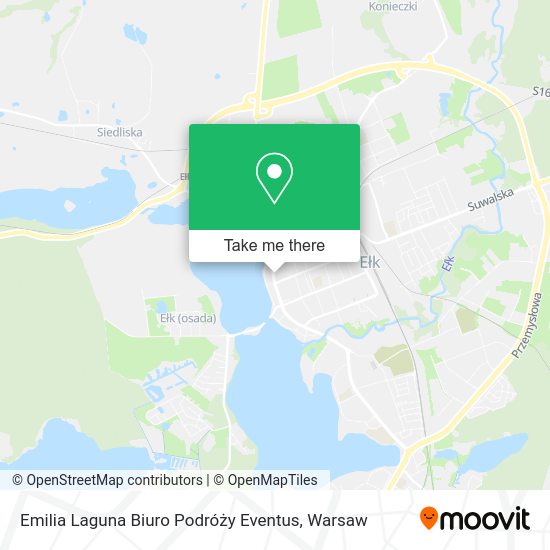 Emilia Laguna Biuro Podróży Eventus map