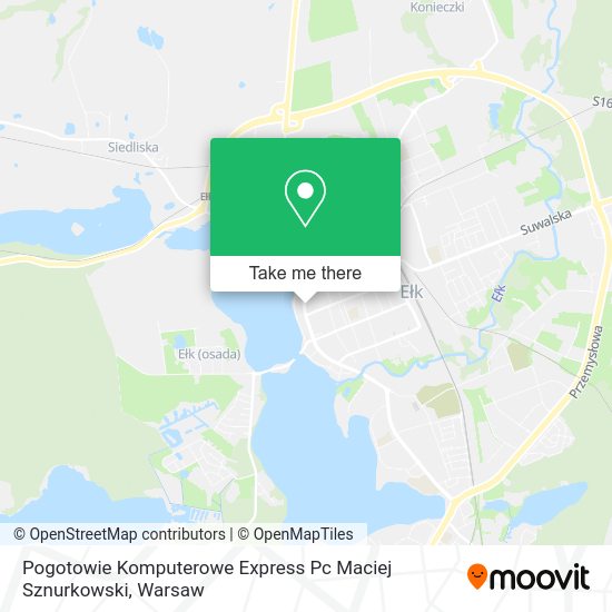 Pogotowie Komputerowe Express Pc Maciej Sznurkowski map