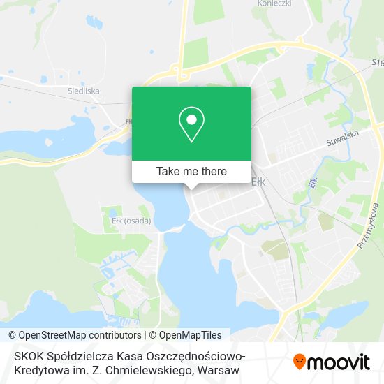 SKOK Spółdzielcza Kasa Oszczędnościowo-Kredytowa im. Z. Chmielewskiego map