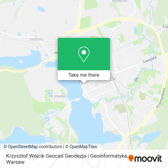 Карта Krzysztof Wójcik Geocad Geodezja i Geoinformatyka