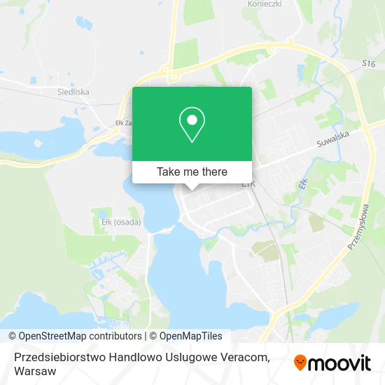 Карта Przedsiebiorstwo Handlowo Uslugowe Veracom