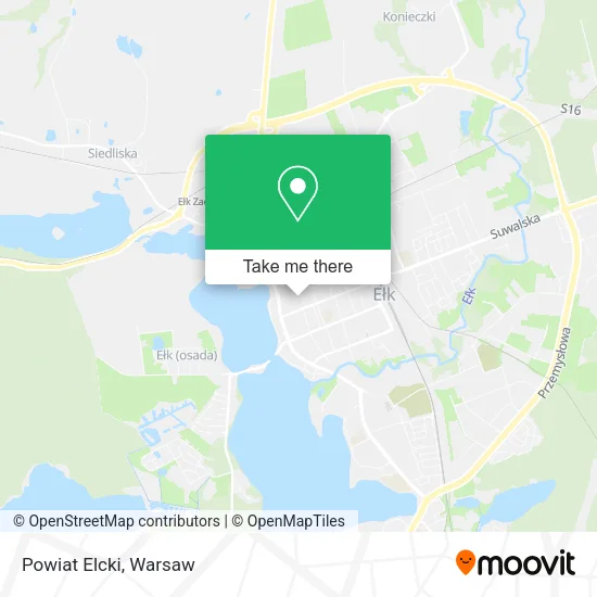 Карта Powiat Elcki