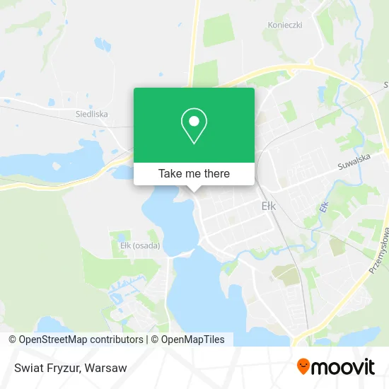 Карта Swiat Fryzur