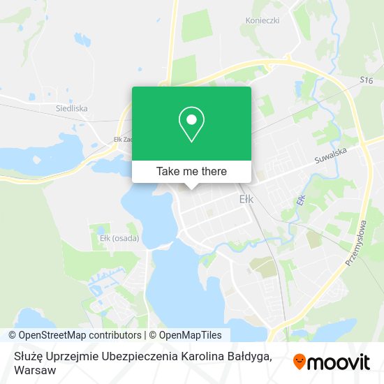 Służę Uprzejmie Ubezpieczenia Karolina Bałdyga map