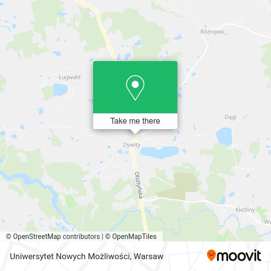 Uniwersytet Nowych Możliwości map