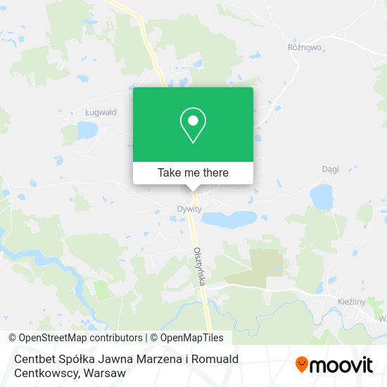 Centbet Spółka Jawna Marzena i Romuald Centkowscy map