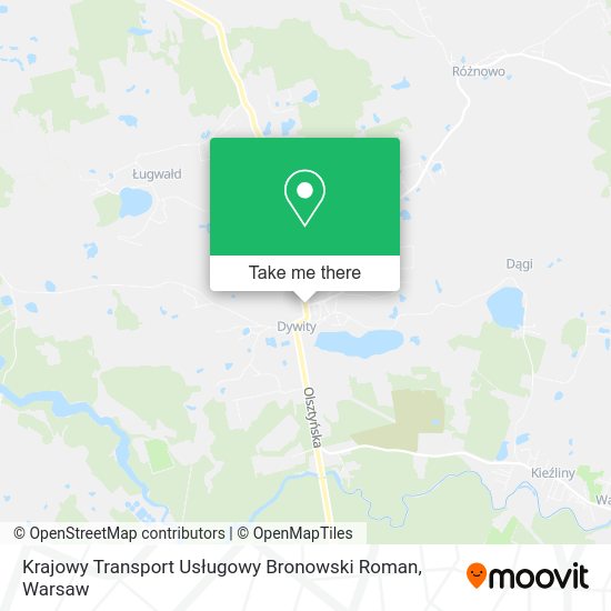 Карта Krajowy Transport Usługowy Bronowski Roman