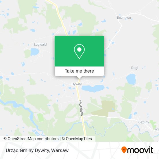 Urząd Gminy Dywity map