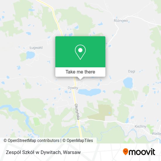 Zespół Szkół w Dywitach map