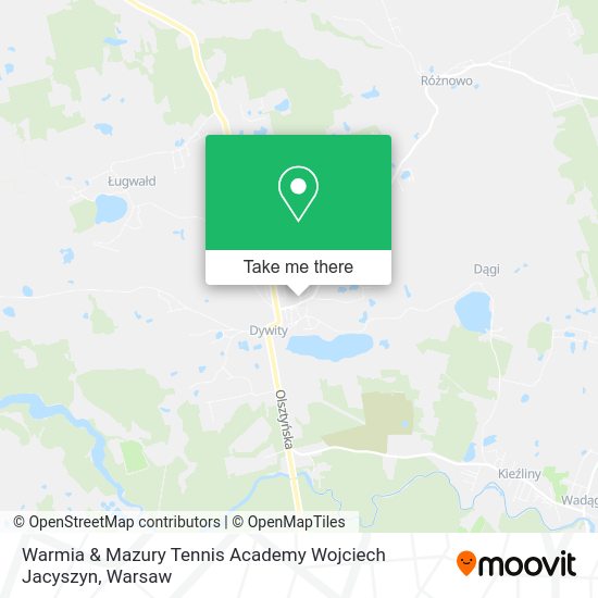 Warmia & Mazury Tennis Academy Wojciech Jacyszyn map