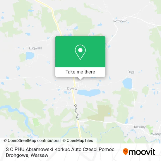 Карта S C PHU Abramowski Korkuc Auto Czesci Pomoc Drohgowa