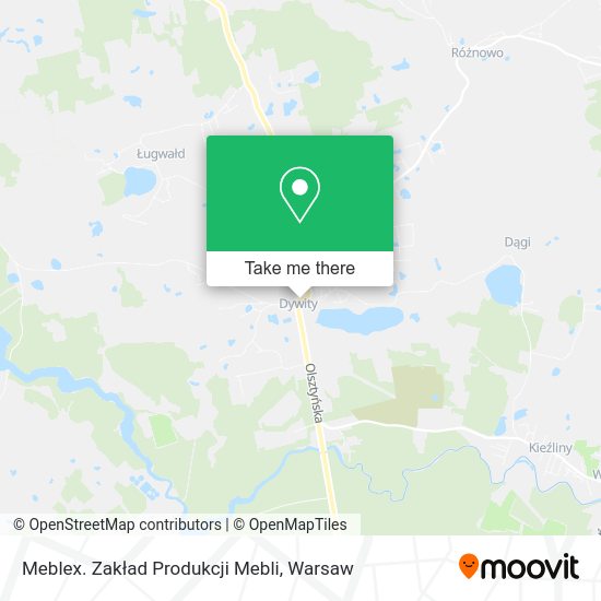 Meblex. Zakład Produkcji Mebli map