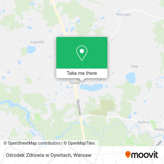 Ośrodek Zdrowia w Dywitach map