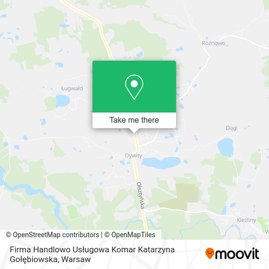 Firma Handlowo Usługowa Komar Katarzyna Gołębiowska map