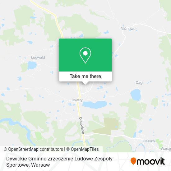 Dywickie Gminne Zrzeszenie Ludowe Zespoly Sportowe map