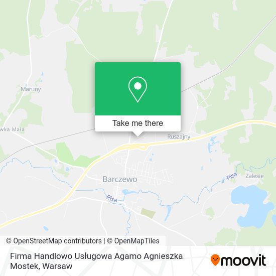 Firma Handlowo Usługowa Agamo Agnieszka Mostek map