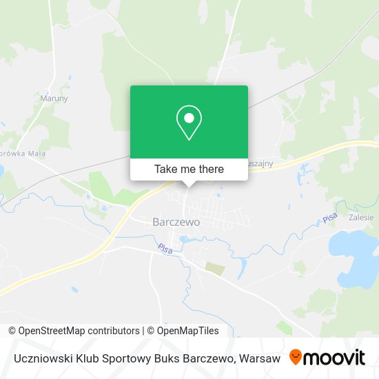 Карта Uczniowski Klub Sportowy Buks Barczewo