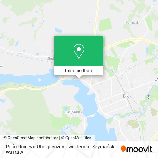 Pośrednictwo Ubezpieczeniowe Teodor Szymański map