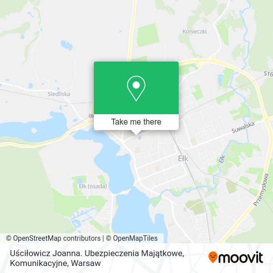 Uściłowicz Joanna. Ubezpieczenia Majątkowe, Komunikacyjne map