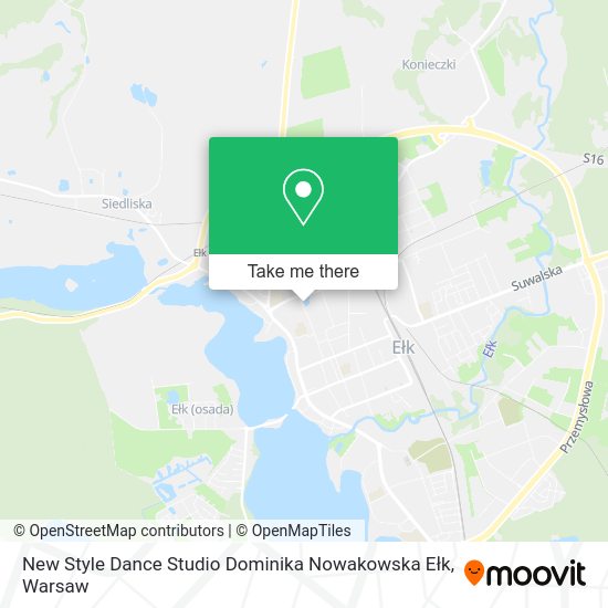 New Style Dance Studio Dominika Nowakowska Ełk map