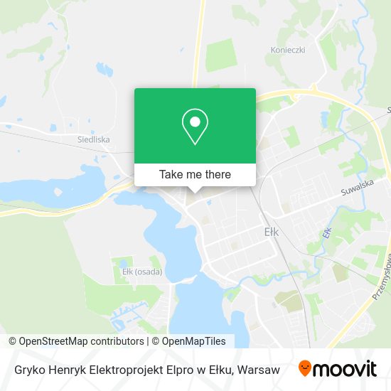 Gryko Henryk Elektroprojekt Elpro w Ełku map