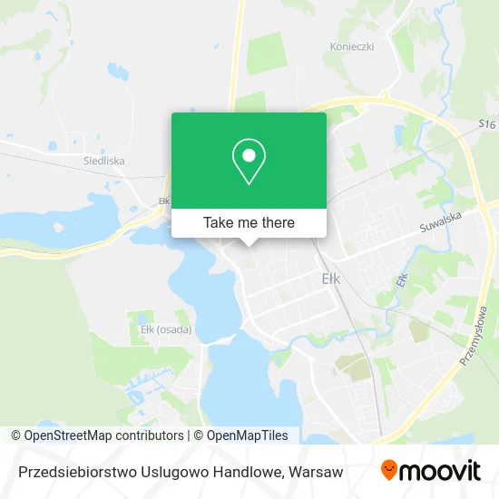 Карта Przedsiebiorstwo Uslugowo Handlowe
