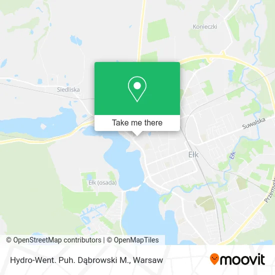 Карта Hydro-Went. Puh. Dąbrowski M.