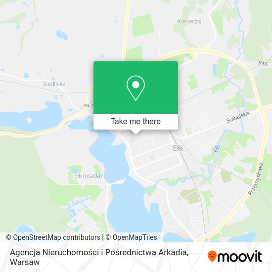 Agencja Nieruchomości i Pośrednictwa Arkadia map