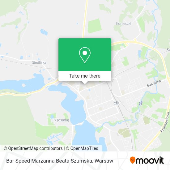 Bar Speed Marzanna Beata Szumska map