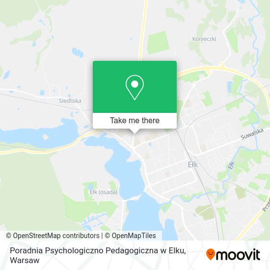 Poradnia Psychologiczno Pedagogiczna w Elku map