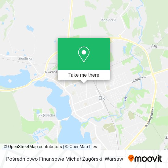 Pośrednictwo Finansowe Michał Zagórski map