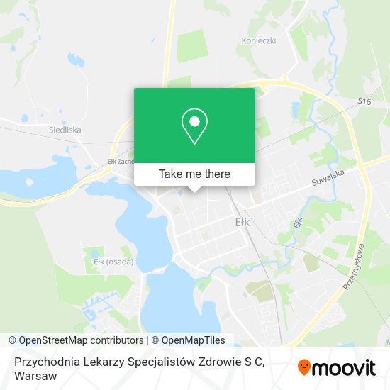 Przychodnia Lekarzy Specjalistów Zdrowie S C map