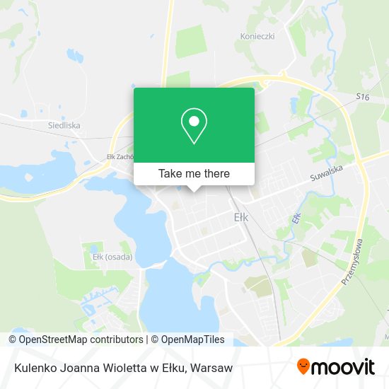 Kulenko Joanna Wioletta w Ełku map