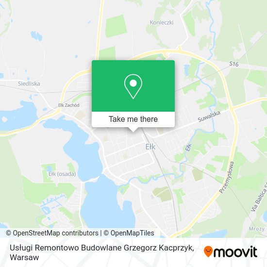 Usługi Remontowo Budowlane Grzegorz Kacprzyk map