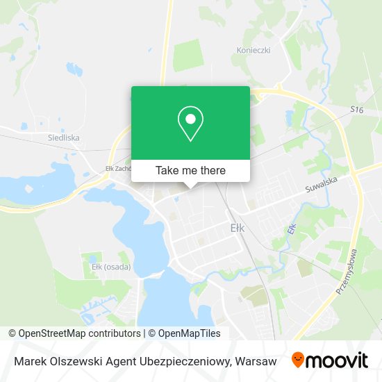 Marek Olszewski Agent Ubezpieczeniowy map