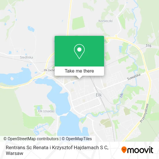 Карта Rentrans Sc Renata i Krzysztof Hajdamach S C