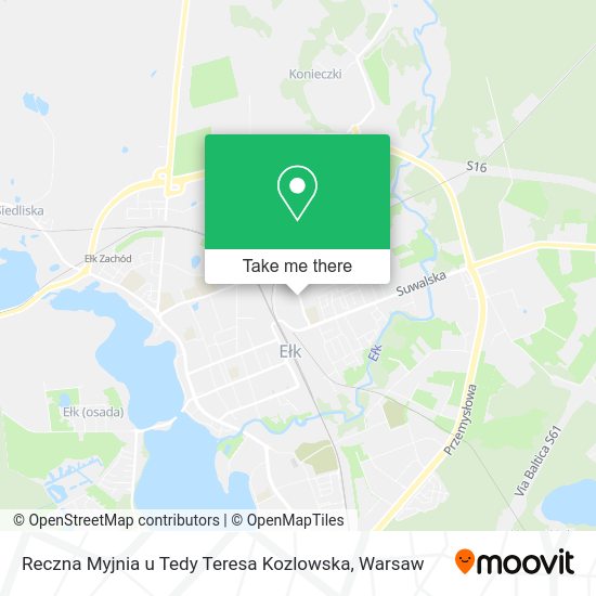 Reczna Myjnia u Tedy Teresa Kozlowska map