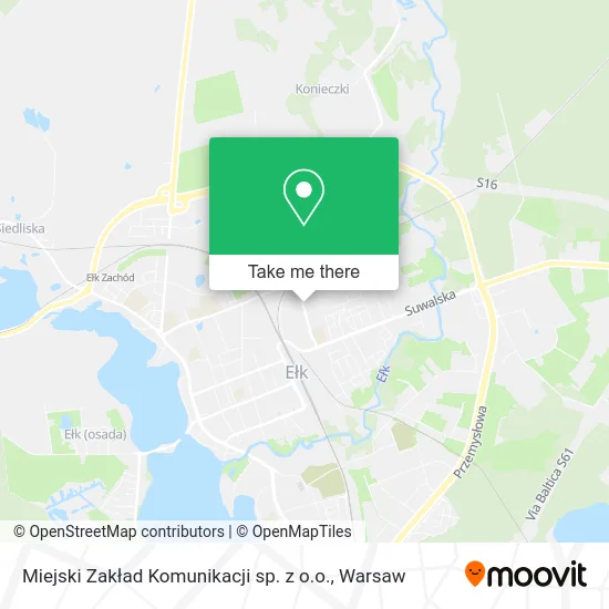 Карта Miejski Zakład Komunikacji sp. z o.o.