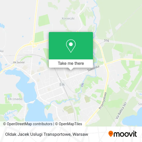 Карта Ołdak Jacek Usługi Transportowe