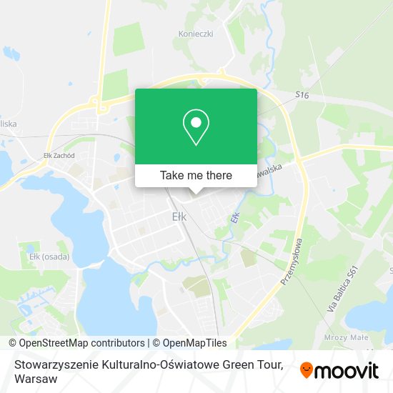 Stowarzyszenie Kulturalno-Oświatowe Green Tour map