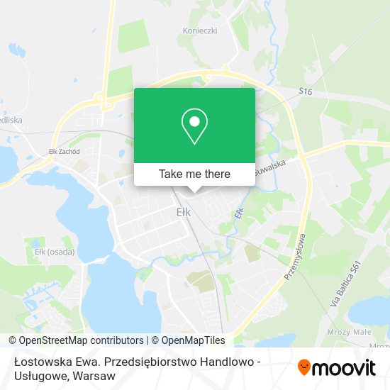 Łostowska Ewa. Przedsiębiorstwo Handlowo - Usługowe map