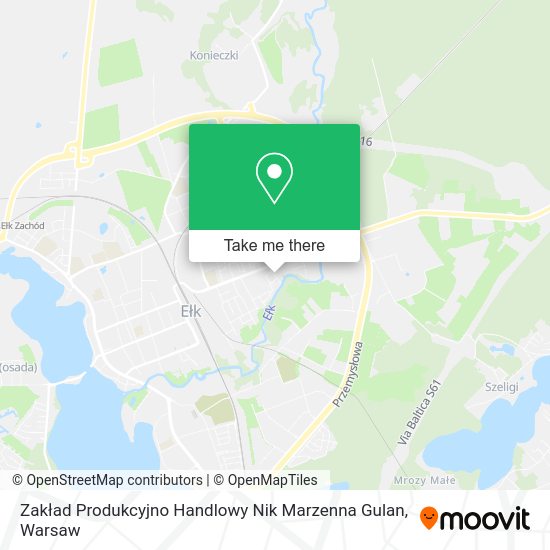 Zakład Produkcyjno Handlowy Nik Marzenna Gulan map