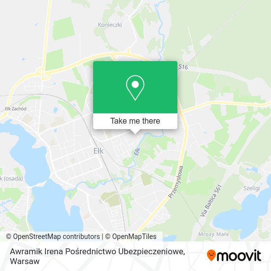 Awramik Irena Pośrednictwo Ubezpieczeniowe map