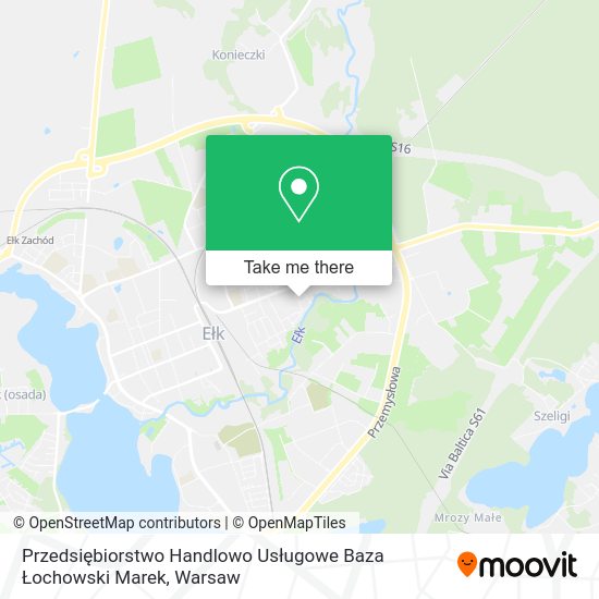 Przedsiębiorstwo Handlowo Usługowe Baza Łochowski Marek map