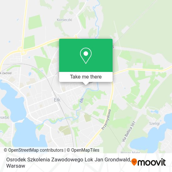 Osrodek Szkolenia Zawodowego Lok Jan Grondwald map